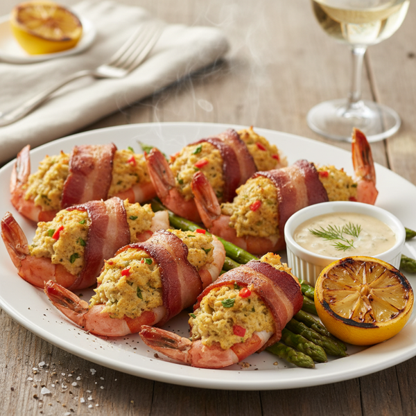 Crab-Stuffed Jumbo Shrimp Delights recipe