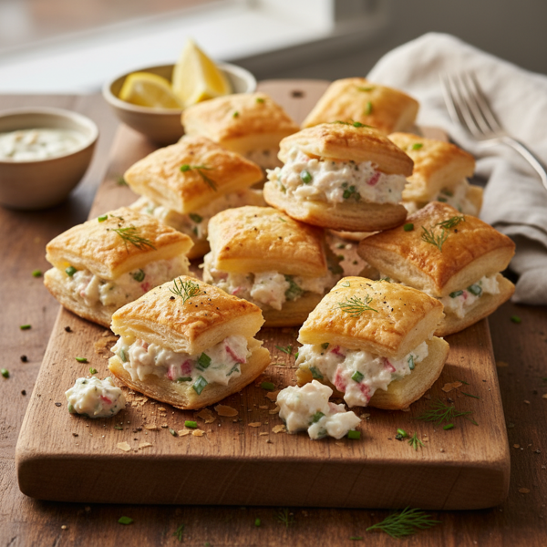 Crab-Stuffed Puff Pastry Bites recipe