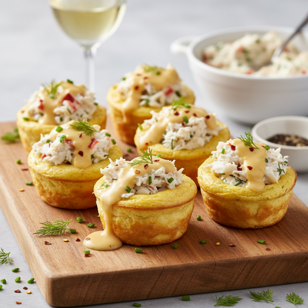 Crab Delight Omelette Cups recipe