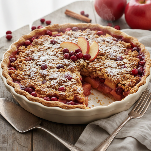 Cranberry-Apple Delight Crumb Pie recipe
