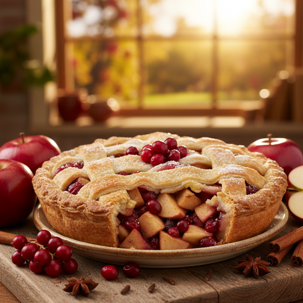 Cranberry-Apple Orchard Pie recipe