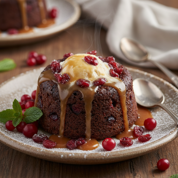 Cranberry-Infused Sticky Toffee Delight recipe