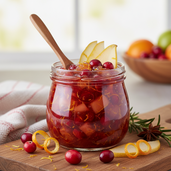 Cranberry-Pear Citrus Spread recipe