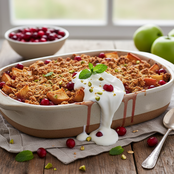 Cranberry Apple Bake with Yogurt recipe