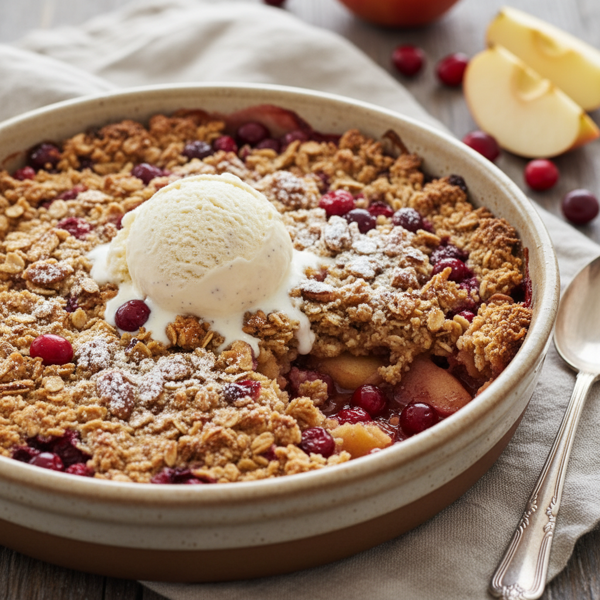 Cranberry Apple Delight Crisp recipe