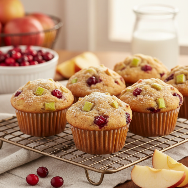 Cranberry Apple Delight Muffins recipe