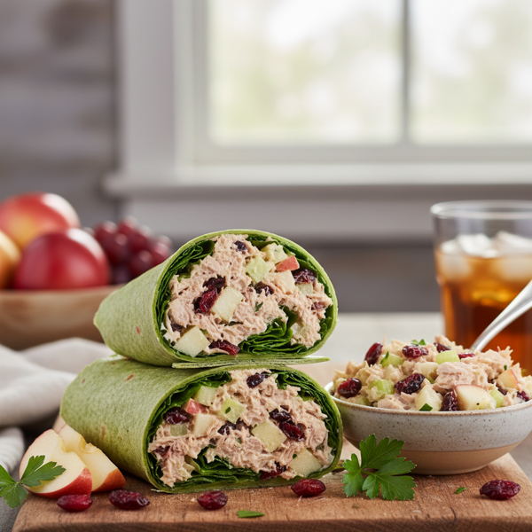 Cranberry Apple Tuna Salad Wrap recipe