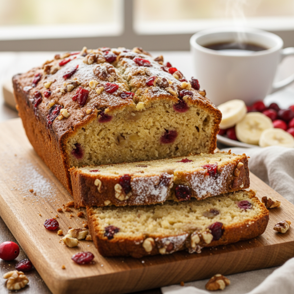 Cranberry Banana Nut Loaf recipe