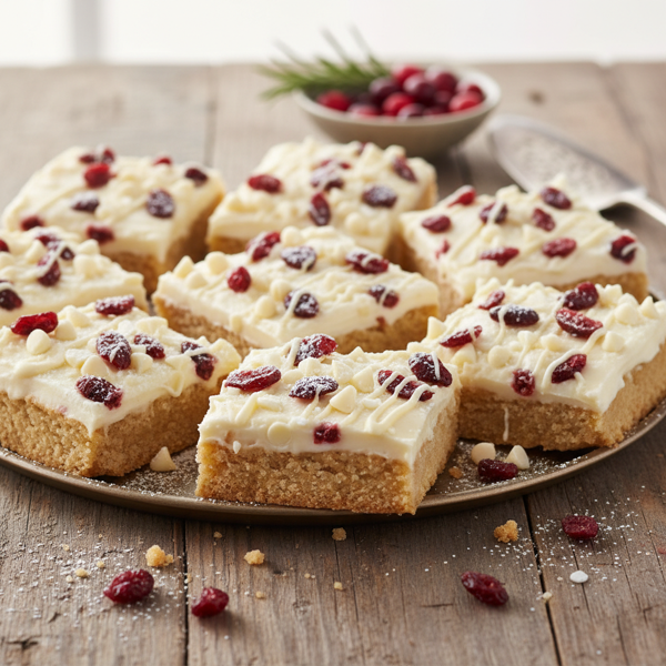 Cranberry Bliss Shortbread recipe