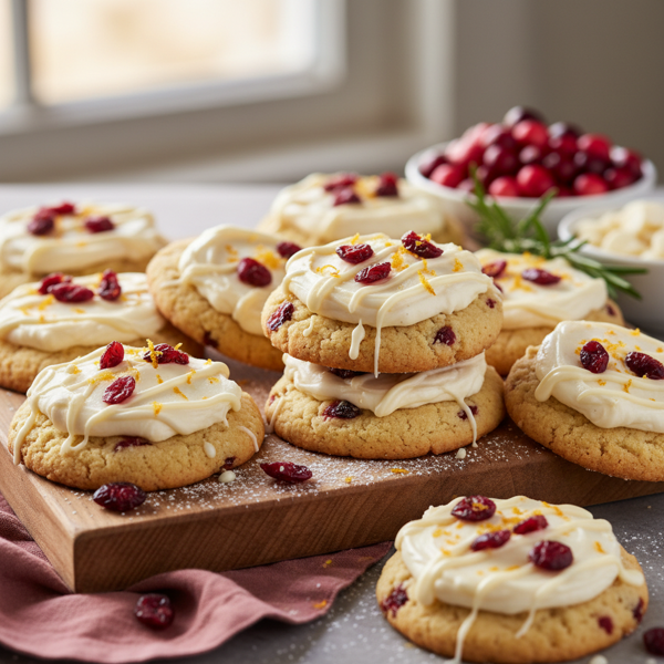 Cranberry Bliss Shortbread Cookies recipe