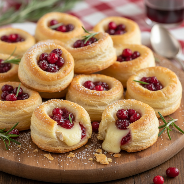 Cranberry Brie Puffs recipe