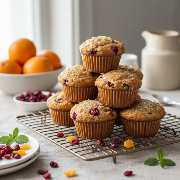 Cranberry Citrus Bran Muffins recipe