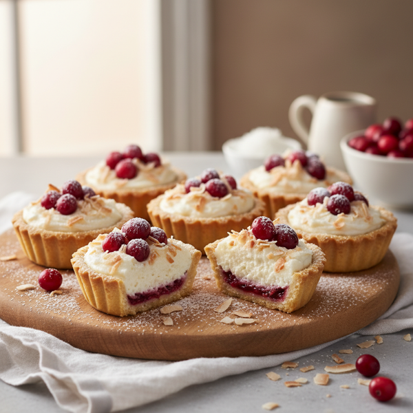 Cranberry Coconut Bliss Tarts recipe
