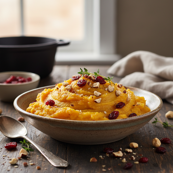 Cranberry Hazelnut Butternut Mash recipe