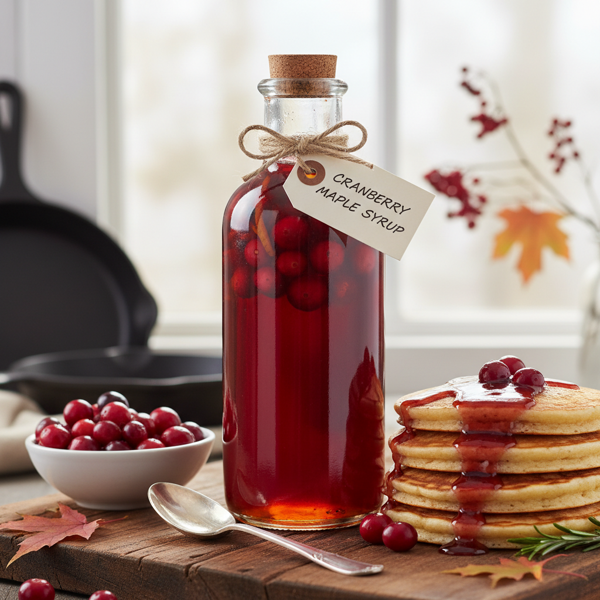 Cranberry Infused Maple Syrup recipe