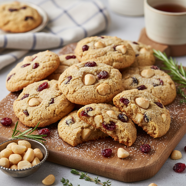 Cranberry Macadamia Delight Cookies recipe