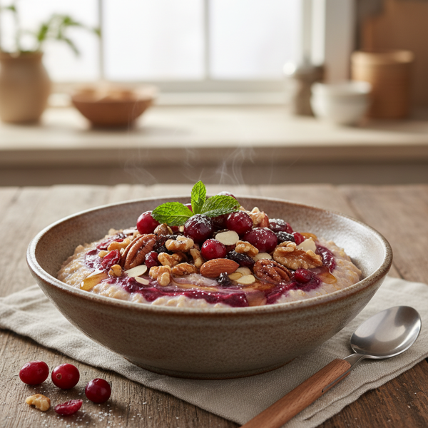 Cranberry Nut Delight Breakfast Bowl recipe