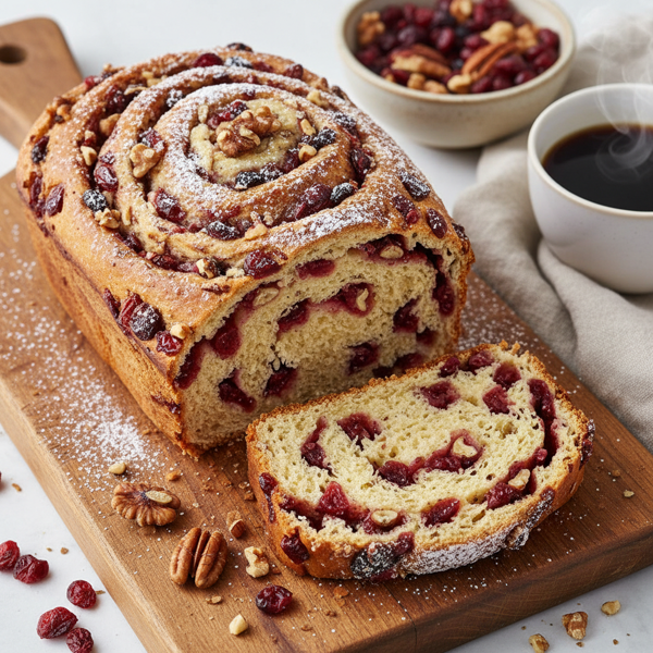Cranberry Nut Swirl Bread recipe