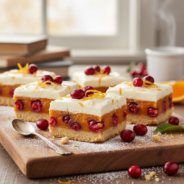Cranberry Orange Bliss Bars recipe