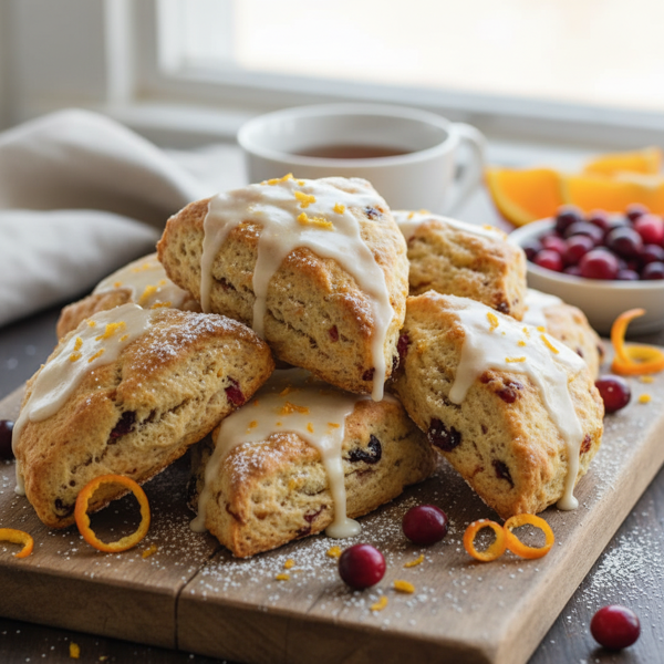 Cranberry Orange Bliss Scones recipe