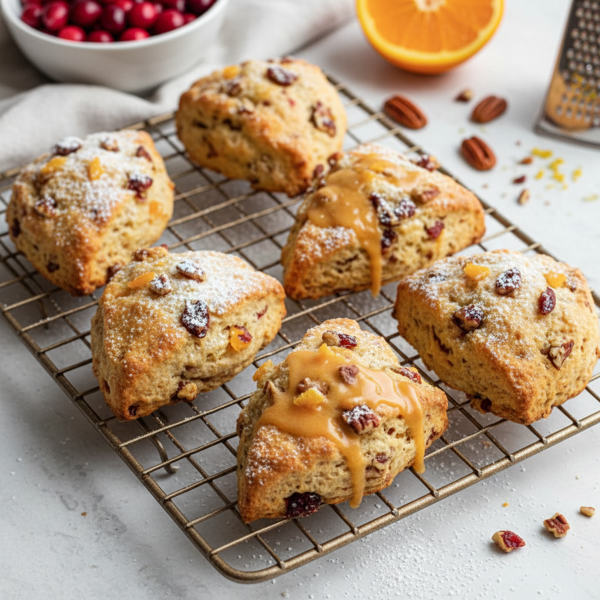 Cranberry Orange Pecan Delight Scones recipe