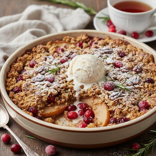 Cranberry Pear Delight Crisp recipe
