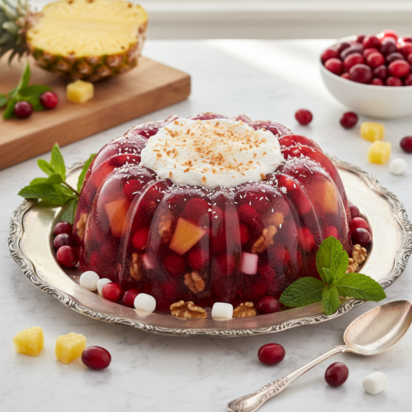 Cranberry Pineapple Delight Mold recipe