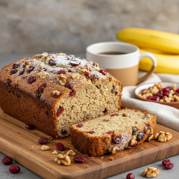 Cranberry Walnut Banana Bread recipe