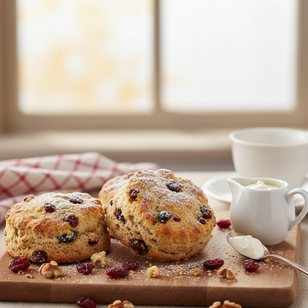 Cranberry Walnut Delight Scones recipe