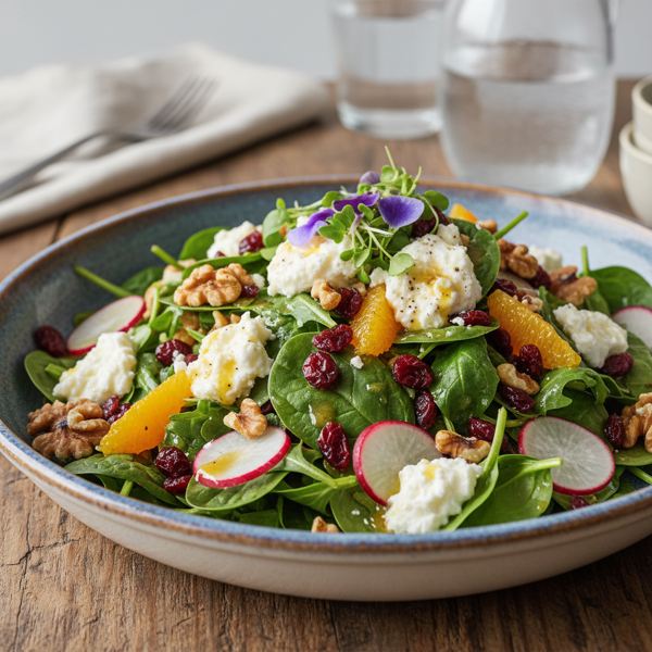 Cranberry Walnut Goat Cheese Salad recipe