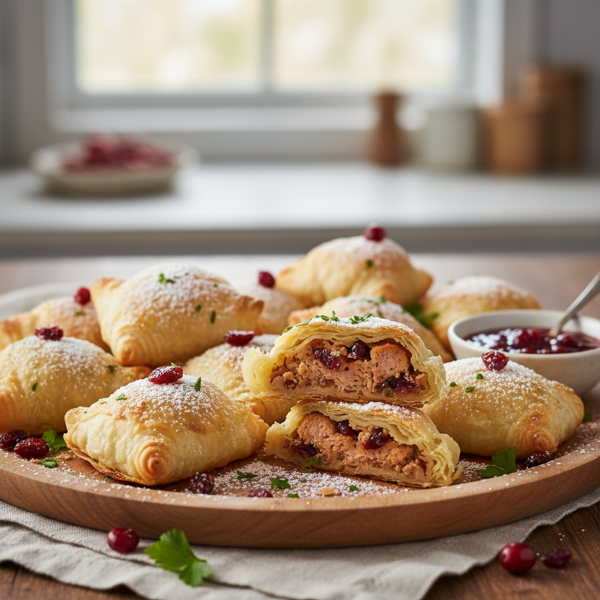 Cranberry & Chicken Sausage Filo Bites recipe