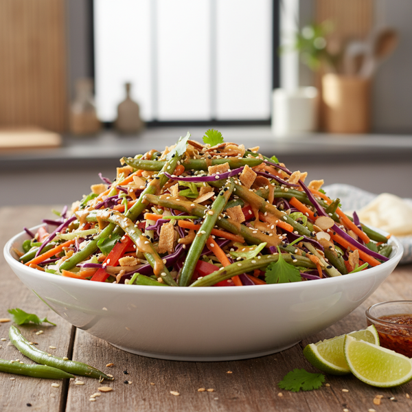 Crave-Worthy Asian Crunch Salad with Green Beans recipe