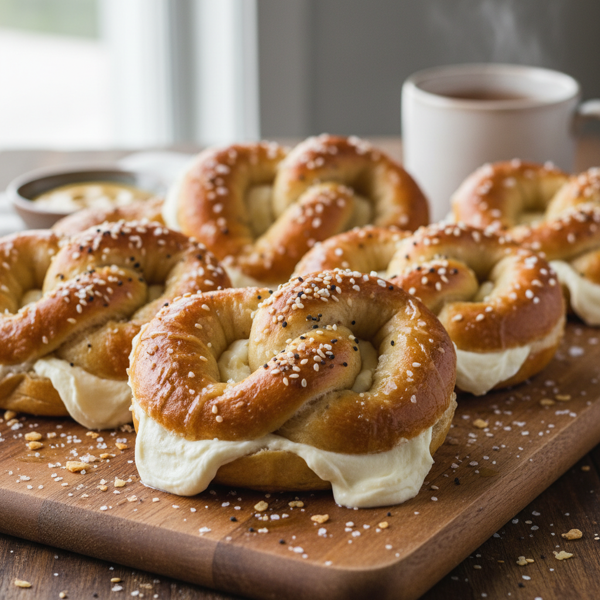 Cream Cheese-Stuffed Soft Pretzels recipe