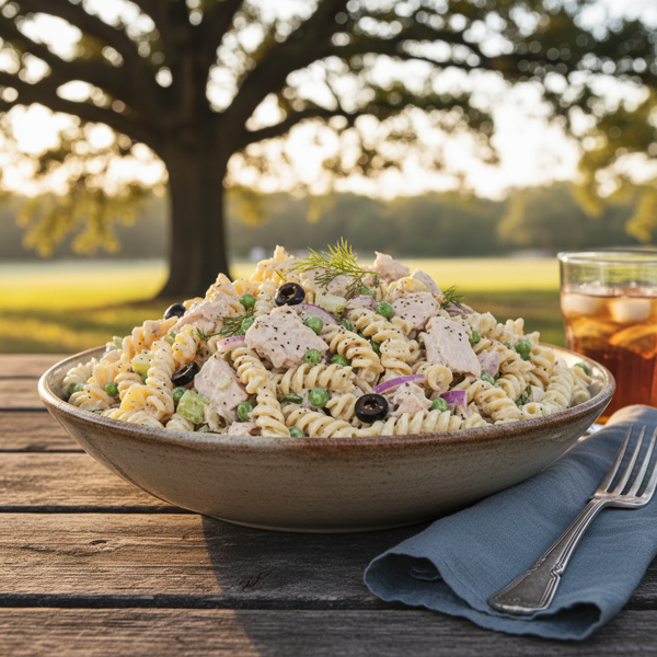 Creamy Albacore Tuna Pasta Salad recipe