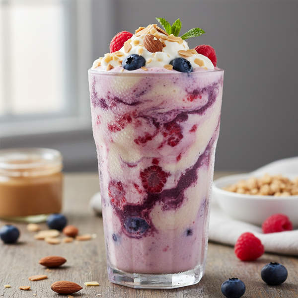 Creamy Almond-Berry Bliss Smoothie recipe
