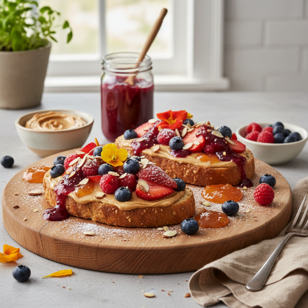 Creamy Almond Butter & Fruit Spread Delight recipe