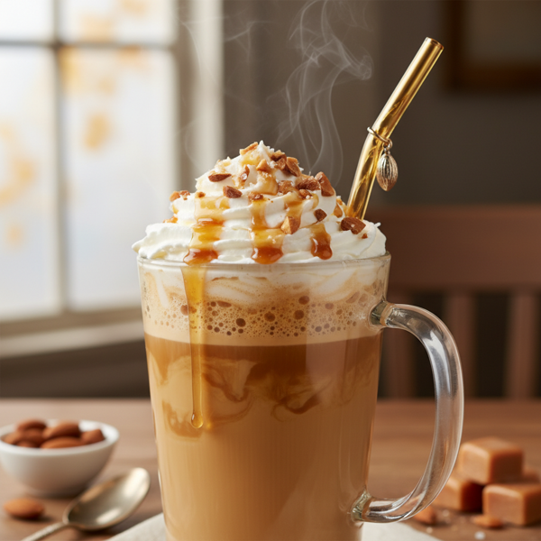Creamy Almond Butterscotch Dream Latte recipe