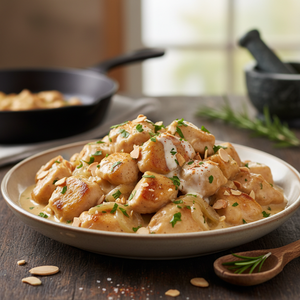 Creamy Almond Chicken Delight recipe