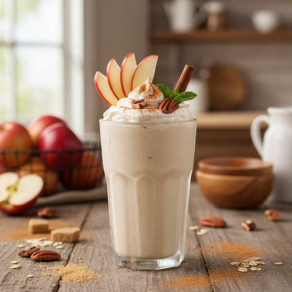 Creamy Apple Cinnamon Protein Smoothie recipe