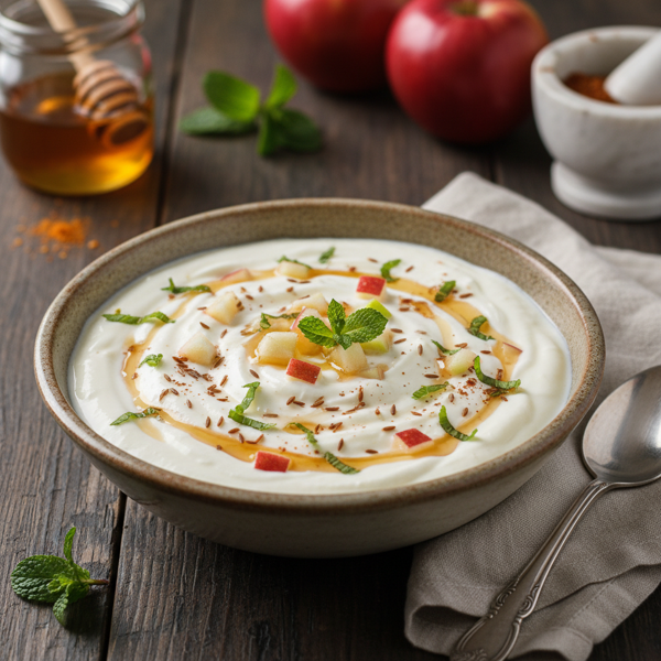 Creamy Apple Yogurt Raita recipe