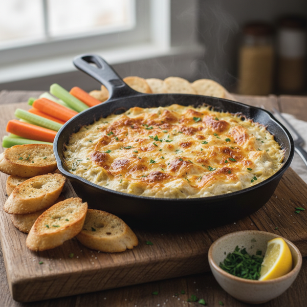 Creamy Artichoke Parmesan Dip recipe