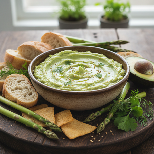 Creamy Asparagus Avocado Dip recipe