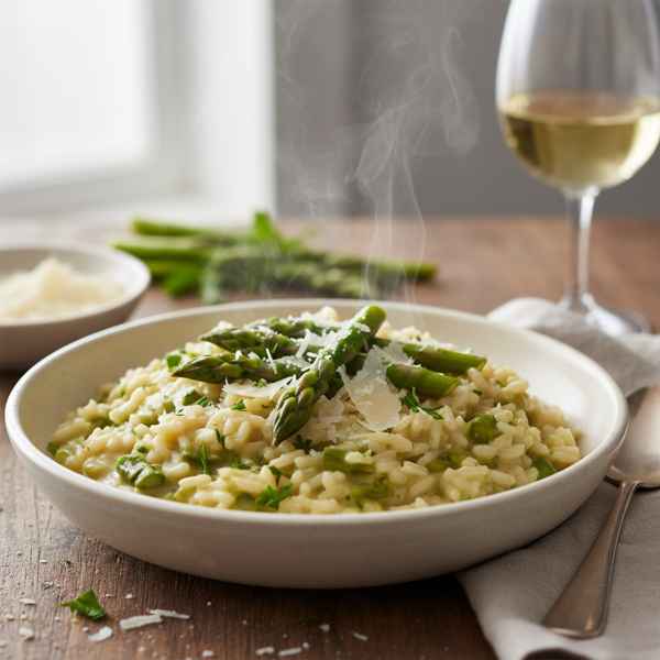 Creamy Asparagus & Parmesan Risotto Delight recipe