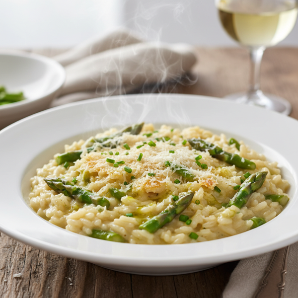 Creamy Asparagus and Parmesan Risotto recipe