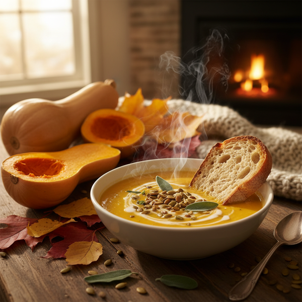 Creamy Autumn Harvest Butternut Squash Soup recipe