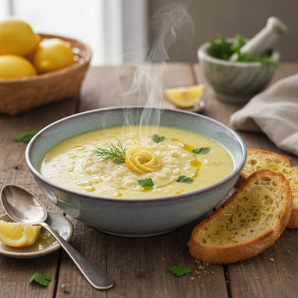 Creamy Avgolemono Soup with Lemon Rice recipe