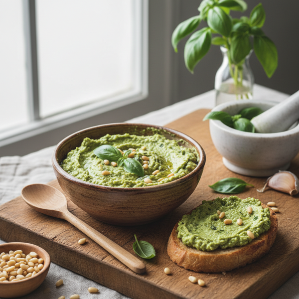 Creamy Avocado Basil Pesto recipe