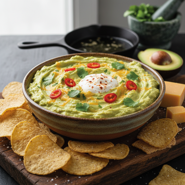 Creamy Avocado Cheddar Dip recipe