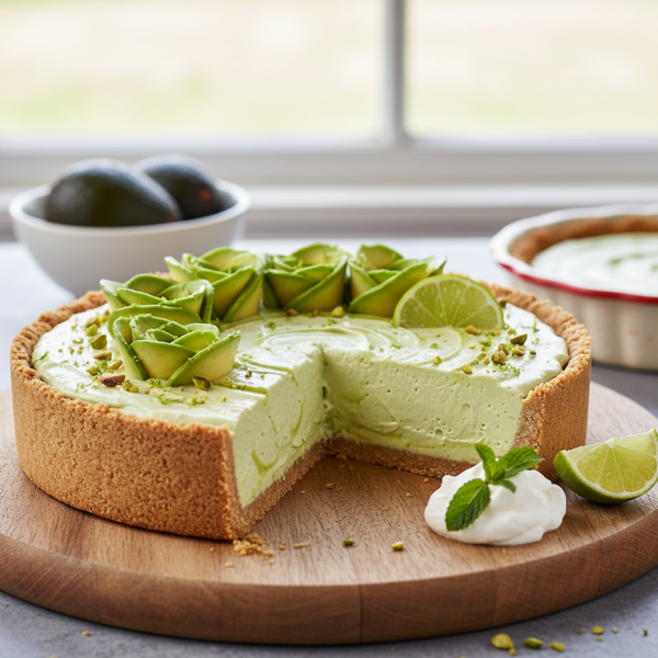 Creamy Avocado Delight Pie recipe