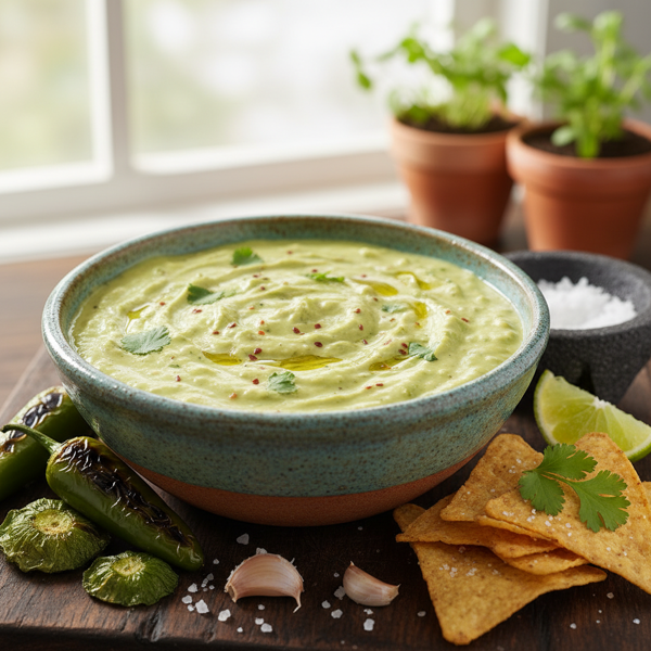 Creamy Avocado Salsa Verde recipe